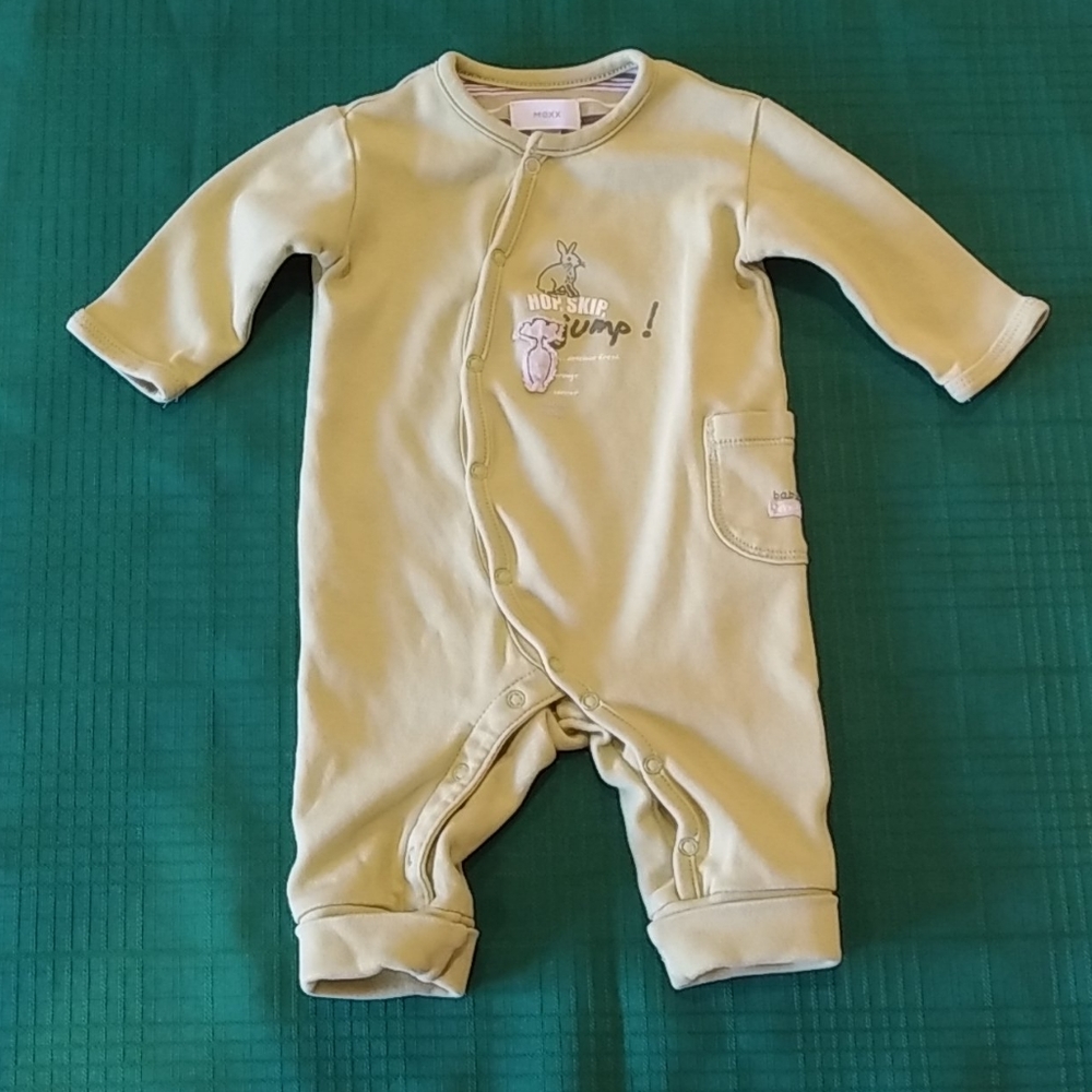 Mexx Olive Coloured Baby Sleeper Size 0-3M